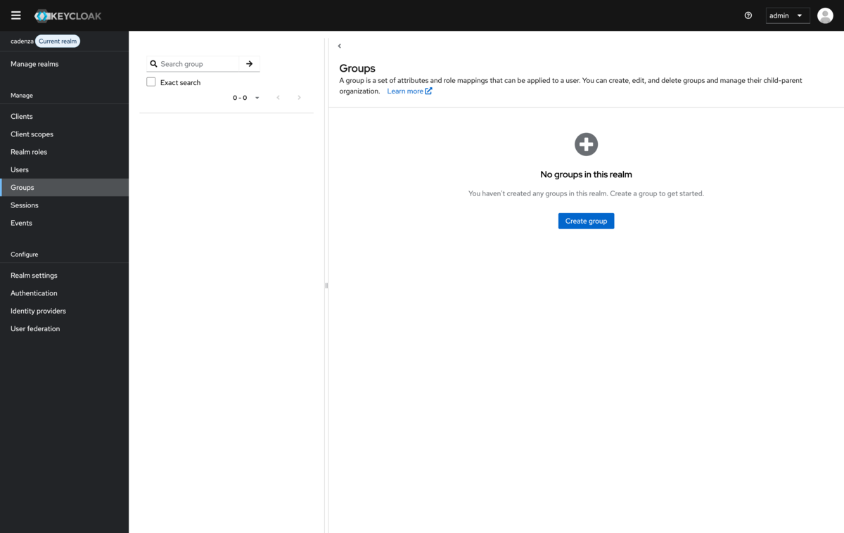 Keycloak add groups
