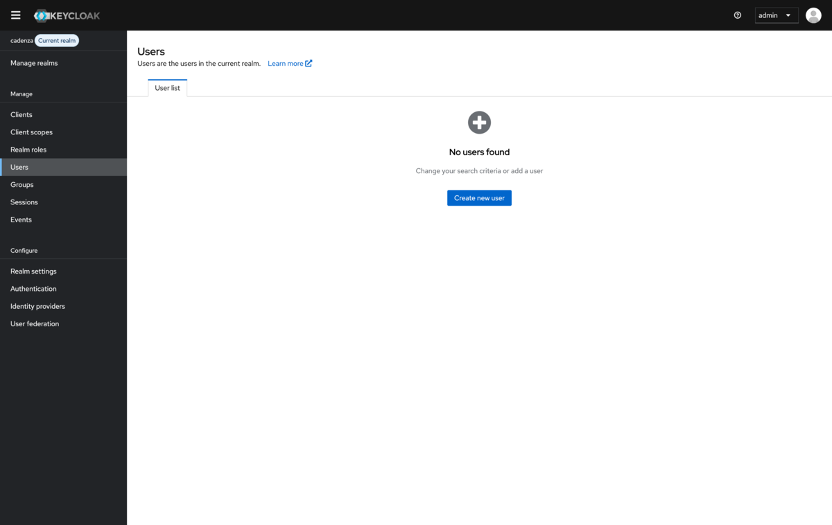 Keycloak create user